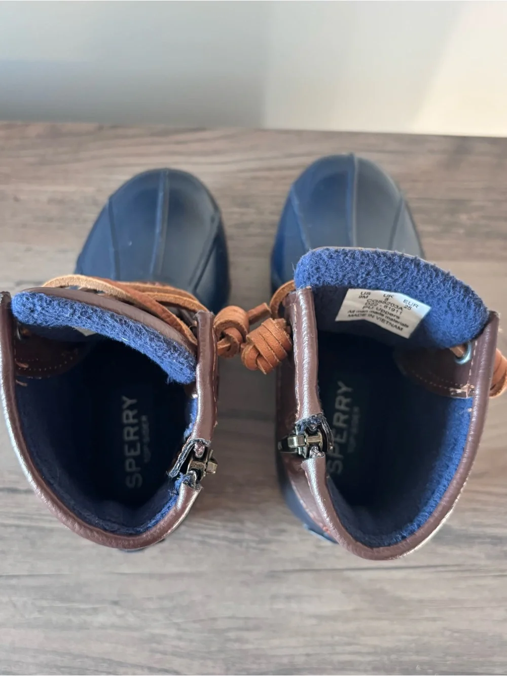 Sperry Saltwater Top Sider Unisex Duck Rain Boots - Kids Size 9M